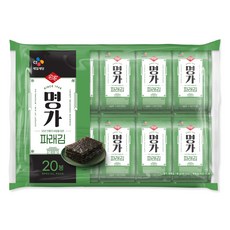 CJ명가 파래김, 4g, 20개