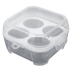 생활의지혜 캠핑 투명 계란 케이스 4구, 1개