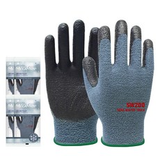 MEGA GRIP 冬季觸控手套 雙手組 M SW-200, 5套, 藍灰色