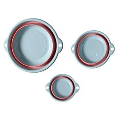 PEONIST 折疊便攜式半身浴浴盆3件組, 1套, 天空藍