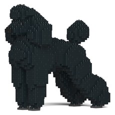 스탠다드 푸들 강아지 블럭 대형 M, 블랙, 1개