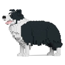 보더 콜리 강아지 블럭 대형 M, 블랙, 1개