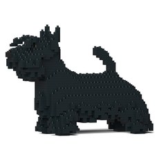蘇格蘭㹴犬積木 大型 M, 黑色, 1個