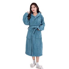 소프트 대형 샤워가운 스트라이프, 0817 피콕블루, 1개