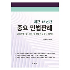 Beophaksa 近15年重要民法判例 2009年1月 ~ 2024年8月 近期重要判例 第10版