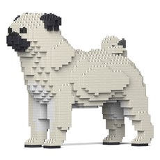 巴哥犬積木 大型 M, 象牙白, 1個