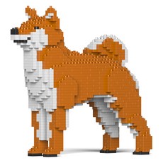 柴犬狗狗積木 大型 M, 棕色, 1個