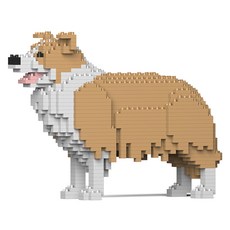 邊境牧羊犬狗狗積木 大型 M, 金色, 1個