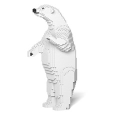 站立北極熊野生動物積木 大型M, 1個, 混合色