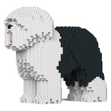 古代英國牧羊犬 狗狗積木 大型 M, 黑色, 1個