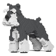 標準雪納瑞狗狗積木 大型 M, 灰色