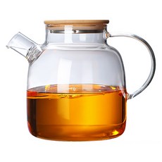 자연무이 한차전용 내열유리 티포트, 혼합색상, 1.5L, 1개