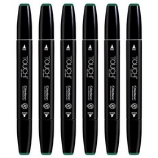터치 신한 트윈마카 딥 그린 BG52번, 1색, 6개