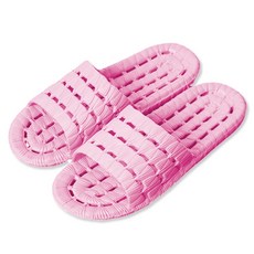 힐링스팟 여성용 물빠짐 논슬립 욕실화, 핑크, 1개