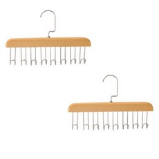 MOLTU YOU 防滑旋轉領帶架, 原木, 2個