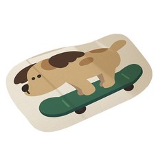 可水洗狗貓浴室防滑吸水速乾地墊 RB20814, 滑板狗狗, 1個