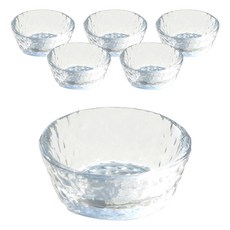 KITCHENCHOIS Belle Design 迷你玻璃醬料碗 No 12, 6個, 透明