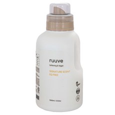 ruuve 嬰幼兒用純素 EQ FREE 衣物柔軟精 經典香氛, 1L, 1個