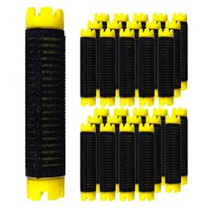 GREAGER 髮根燙髮捲棒 17mm, 黑色 + 黃色, 30個