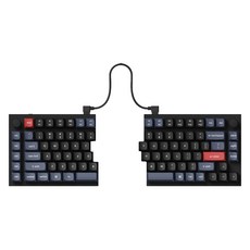 Keychron Q11 Knob 有線無線分離式鍵盤, 黑色, 紅軸, Q11-M1