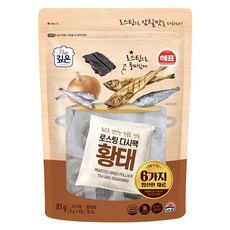 Haebio烘焙再烘烤明太魚乾 9入, 1個, 81g