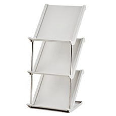 Royhome現代簡約不鏽鋼桿簡易組裝式鞋架, 3層, 淺灰