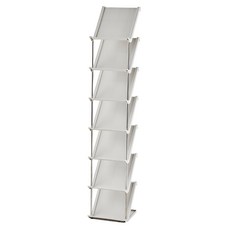 Royhome 現代簡約不鏽鋼桿簡易組裝鞋架, 7層, 淺灰色