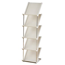 Royhome 現代簡約不鏽鋼桿簡易組裝鞋架, 5層, 米色