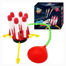 Jaemizone 6連發LED空氣火箭, 1個, 混合顏色