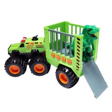 Maisto 怪獸拖車恐龍公仔 逼真音效遙控車, 綠色, 1個