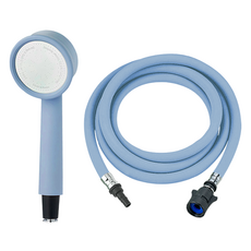 馬卡龍一鍵式蓮蓬頭+淋浴軟管1.5m組, 1組, 天藍色