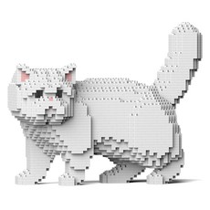 異國短毛貓積木 M 大型, 白色, 1個