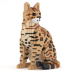 孟加拉貓積木 M 大型, 棕色, 1個