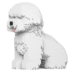 坐姿比熊犬狗狗積木 M 大型, 1個, 混合顏色