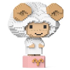 牡羊座星座角色積木 M 大型, 1個, 混合色