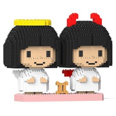 雙子座星座角色積木 M 大型, 混合顏色