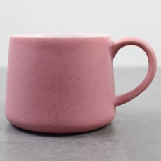 달소금 도자기 미니 작은 귀여운 커피잔 350ml, 핑크, 1개