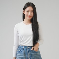 PEARLY HILLS 女款HEAT-UP發熱內置胸墊刷毛圓領免穿內衣T恤 高爾夫內搭衣 2件組