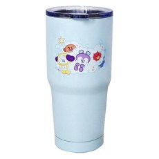 BT21 Minini不鏽鋼保溫杯, 580ml, 藍色, 1個