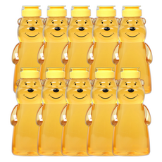 LivingFamily 微笑小熊蜂蜜瓶, 380ml, 10個