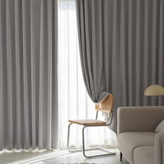 Blindmake 記憶塑形 99.99% 遮光窗簾 柔軟莫代爾 掛鉤式 2件組, 粉米色