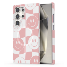 에센스웨어 스마일체커보드 맥세이프 하드 휴대폰 케이스