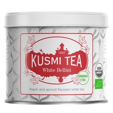 KUSMI TEA 金屬罐裝白貝里尼茶, 90g, 1個, 1入