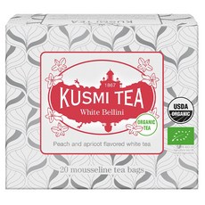 KUSMI TEA 白貝里尼棉紗茶包, 20入, 1個, 2g