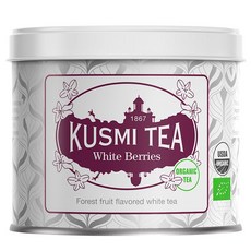 KUSMI TEA 金屬罐裝白色莓果茶, 90g, 1個, 1入
