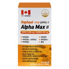Raphael Alphamax 蛋白蜂王乳 198g, 1個, 120錠