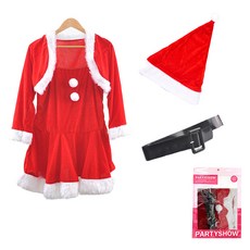 PARTYSHOW 女款聖誕服套裝 連身裙 C款, 1套, 混色