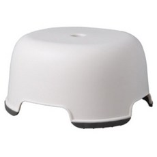 THE ZAKKA 圓角方形寬版防滑浴室椅, 白色