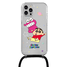 코쿼드 짱구 초코비 공룡 목걸이 스트랩 휴대폰 케이스