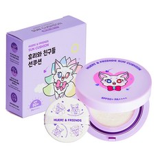 수아담 유아용 휴리와 친구들 무기자차 저자극 자외선 차단 선쿠션 SPF50+ PA++++, 15g, 1개